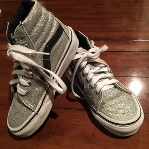Silver. VANS HIGHTOPS. Kids 11